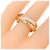 Anello Cartier Trinity in oro bianco rosa e giallo 18K - vista 4