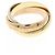 Anello Cartier Trinity in oro rosa bianco e giallo 18K