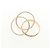 Anello Cartier Trinity in oro rosa bianco e giallo 18K - vista 3