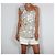Autre Marque The Coat One-Shoulder-Top mit Blumenprint und Federn Weiß Mehrfarben Grau - Ansicht 2