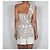 Autre Marque The Coat One-Shoulder-Top mit Blumenprint und Federn Weiß Mehrfarben Grau - Ansicht 6