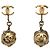 Orecchini a clip Chanel Gold con strass D'oro
