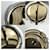 Hermès Sellier Clou de Selle Earrings Gold and Silver Silvery Golden  - view 6
