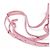 Zaino in pelle rosa Christian Dior - vista 6
