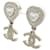 Orecchini a lobo Chanel ABD931 Bianco D'oro - vista 2