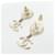 Orecchini a lobo Chanel ABD931 Bianco D'oro - vista 3