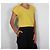 Diane von Furstenberg Top crepé amarillo cuello V - vista 7