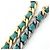 Portafoglio a tracolla con catena Chanel 19 Line AP0985 Verde - vista 7