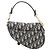 Dior Saddle Umhängetasche Monogramm-Canvas Blau Beige - Ansicht 2