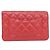 Portafoglio con catena Chanel Timeless Classic Rosso - vista 2