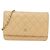 Chanel Timeless Classic Chain Wallet Beige