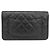 Portafoglio con catena Chanel Timeless Classic Nero Bordò - vista 2
