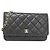 Catena per portafoglio Chanel Timeless Classic Line AP0250 Nero Bordò