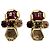Orecchini a clip Chanel Vintage Gripoix Multicolore D'oro