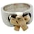 Ring Bague Ribbon Russet pour femme Hermès Blanc  - vue 1