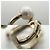 Earcuff Chanel placcato oro con perla finta e strass - vista 5