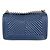 Le Boy Bolsa de ombro em couro azul marinho Chanel - vista 2