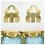 Orecchini a clip Chanel Vintage D'oro Blu chiaro - vista 3