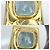 Orecchini a clip Chanel Vintage D'oro Blu chiaro - vista 6