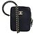 Borsa a tracolla in pelle nera Chanel Nero