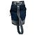 Borsa a tracolla in lana e pelle blu navy da donna Chanel - vista 2