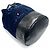 Borsa a tracolla in lana e pelle blu navy da donna Chanel - vista 3