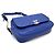 Marsupio Chanel in pelle blu - vista 3