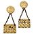 Orecchini a lobo Chanel Vintage placcati oro D'oro