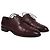 Santoni Scarpe Oxford da uomo in pelle bordeaux Bordò