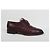 Santoni Scarpe Oxford da uomo in pelle bordeaux Bordò - vista 3