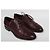 Santoni Scarpe Oxford da uomo in pelle bordeaux Bordò - vista 4