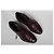 Santoni Scarpe Oxford da uomo in pelle bordeaux Bordò - vista 5