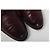 Santoni Scarpe Oxford da uomo in pelle bordeaux Bordò - vista 6