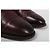 Santoni Scarpe Oxford da uomo in pelle bordeaux Bordò - vista 7