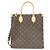 Bolso Louis Vuitton Monogram Sac Plat PM Castaño