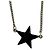 Isabel Marant Collana con Pendente a Stella Nero Argento - vista 4