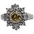Autre Marque Anello in platino Pt900 e diamante fancy color Argento - vista 2