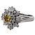 Autre Marque Anello in platino Pt900 e diamante fancy color Argento - vista 7