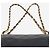 Chanel Schwarze Vintage 1991 Classic Double Flap Tasche aus Lammleder, Größe medium - Ansicht 8