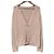 Autre Marque Cárdigan de punto de algodón FABIANA FILIPPI Beige