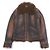 Dolce & Gabbana Chaqueta de piel de cordero y piel Dolce&Gabbana Castaño