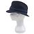 Hermès Raffia Serie58 Stroh-Fedora-Hut Blau Marineblau - Ansicht 3