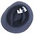 Hermès Raffia Serie58 Stroh-Fedora-Hut Blau Marineblau - Ansicht 7
