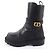 Stivaletti in pelle Christian Dior DIOR EMPREINTE Nero - vista 5