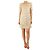Chanel Goldenes Lurex-Hemdblusenkleid - Größe UK 10