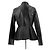 Alaïa Lederjacke Schwarz Größe 38 - Ansicht 2