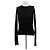 Rick Owens Stricktop aus schwarzer Viskose