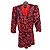 Autre Marque Paillettenkleid rot ALLA BERMAN XS
