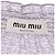 Falda Miu Miu de algodón gris M - vista 7