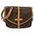 Louis Vuitton Monogram Saumur Schultertasche Braun